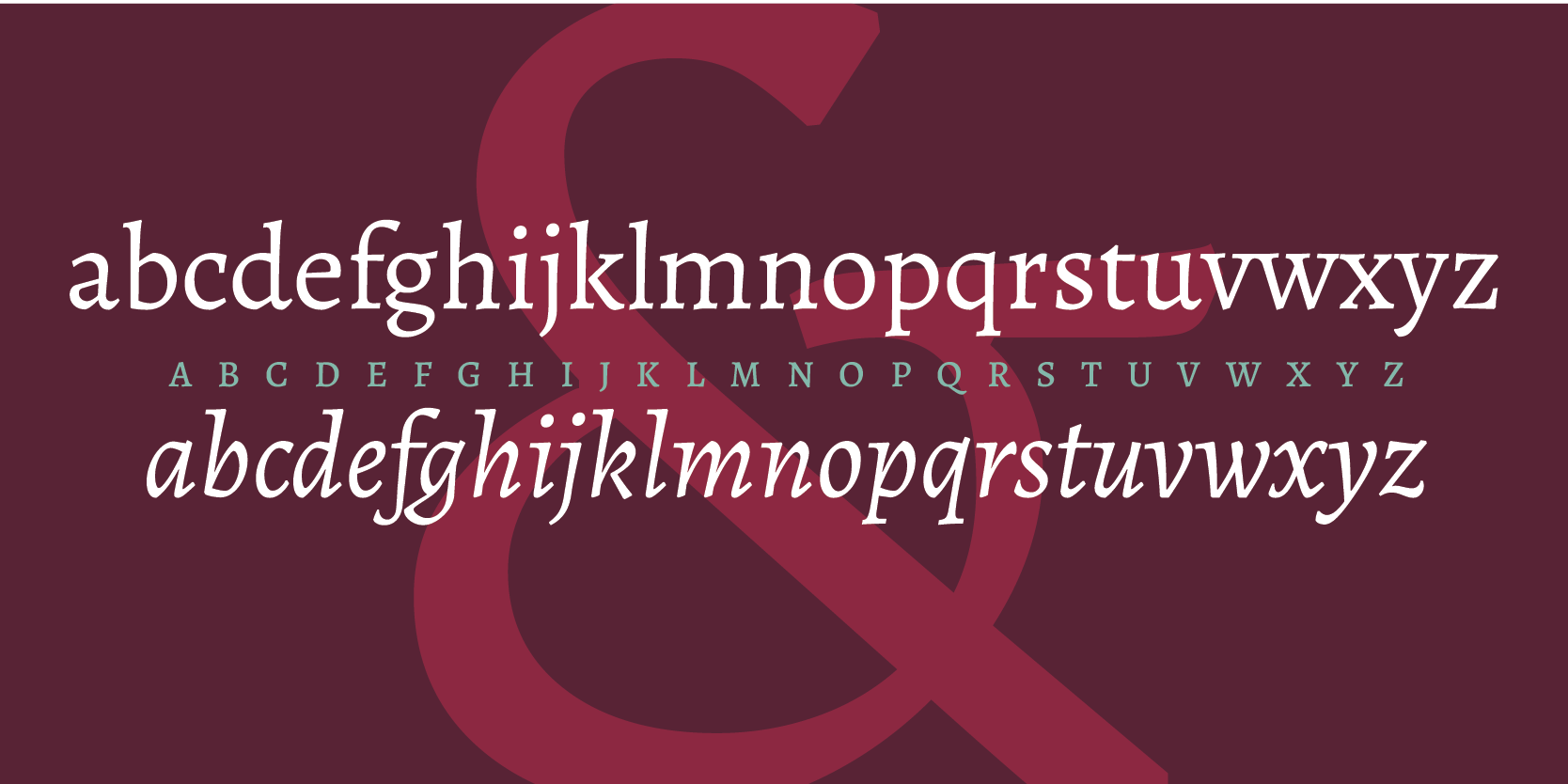 Card displaying Alegreya typeface in various styles