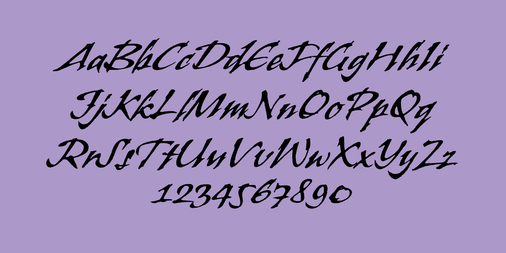 Card displaying Banshee typeface in various styles