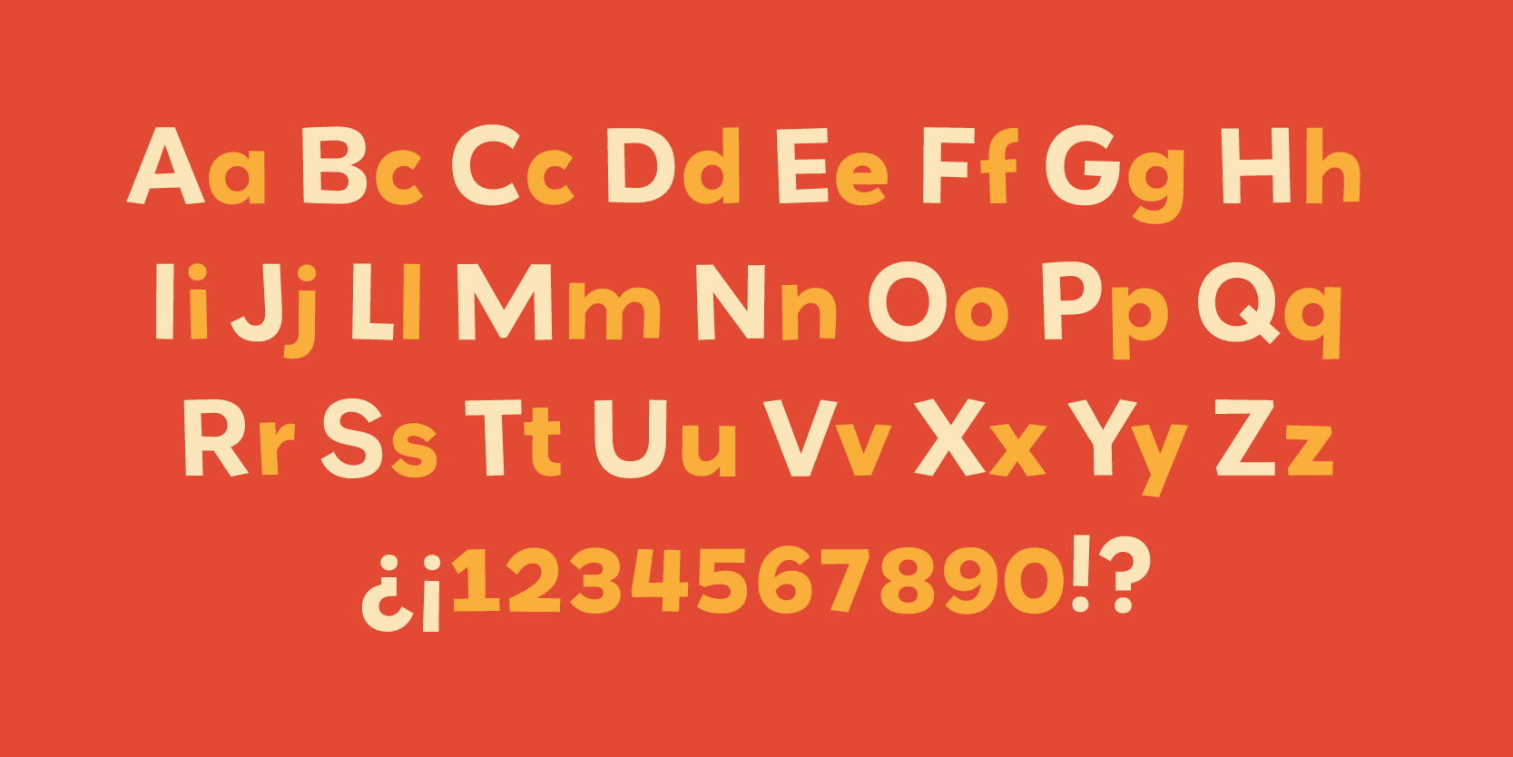 Card displaying MVB Grenadine typeface in various styles