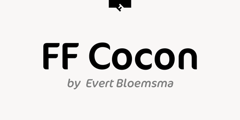 Card displaying FF Cocon typeface in various styles
