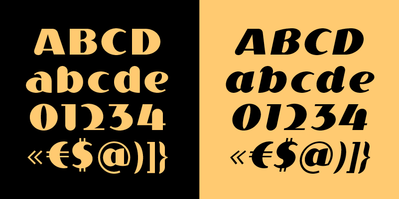 Card displaying P22 Akebono typeface in various styles