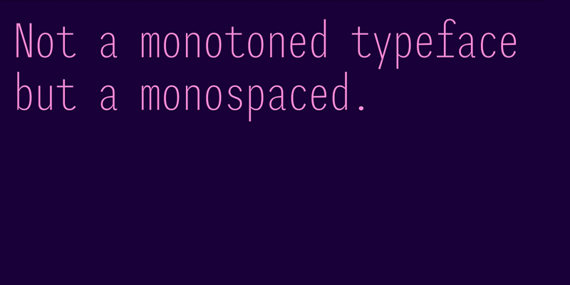 Card displaying Iki Mono Variable typeface in various styles
