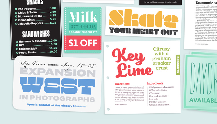 Fonts that are great for print design