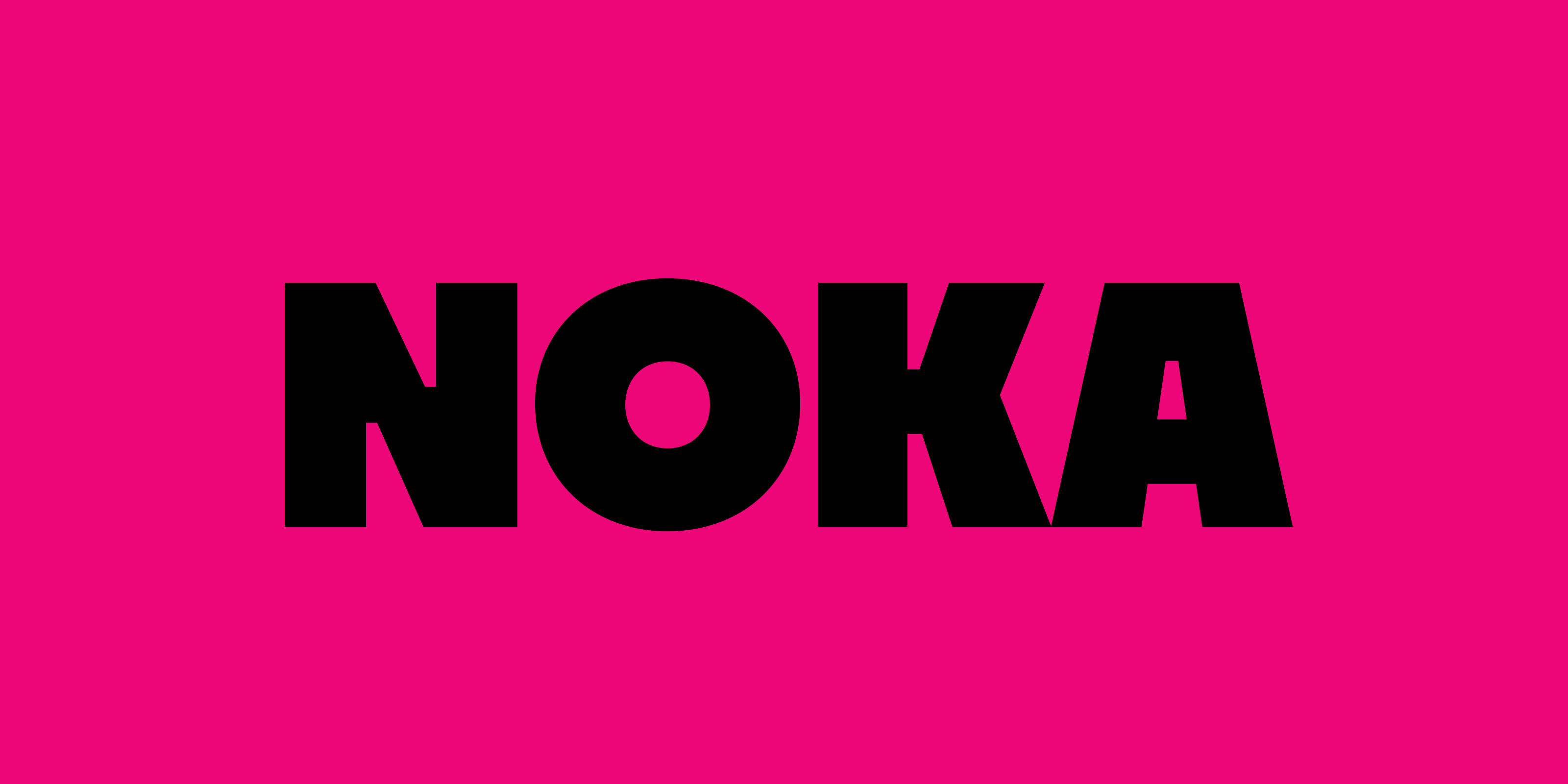 Card displaying Noka typeface in various styles