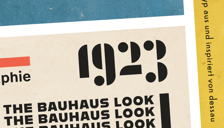 Modernist fonts that will give you that Bauhaus look
