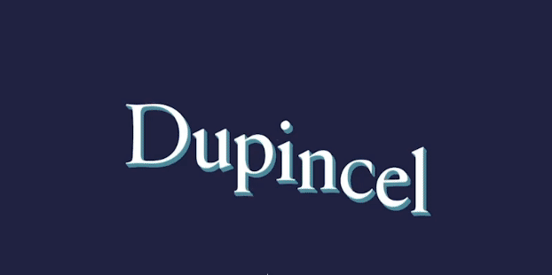Card displaying Dupincel Variable typeface in various styles