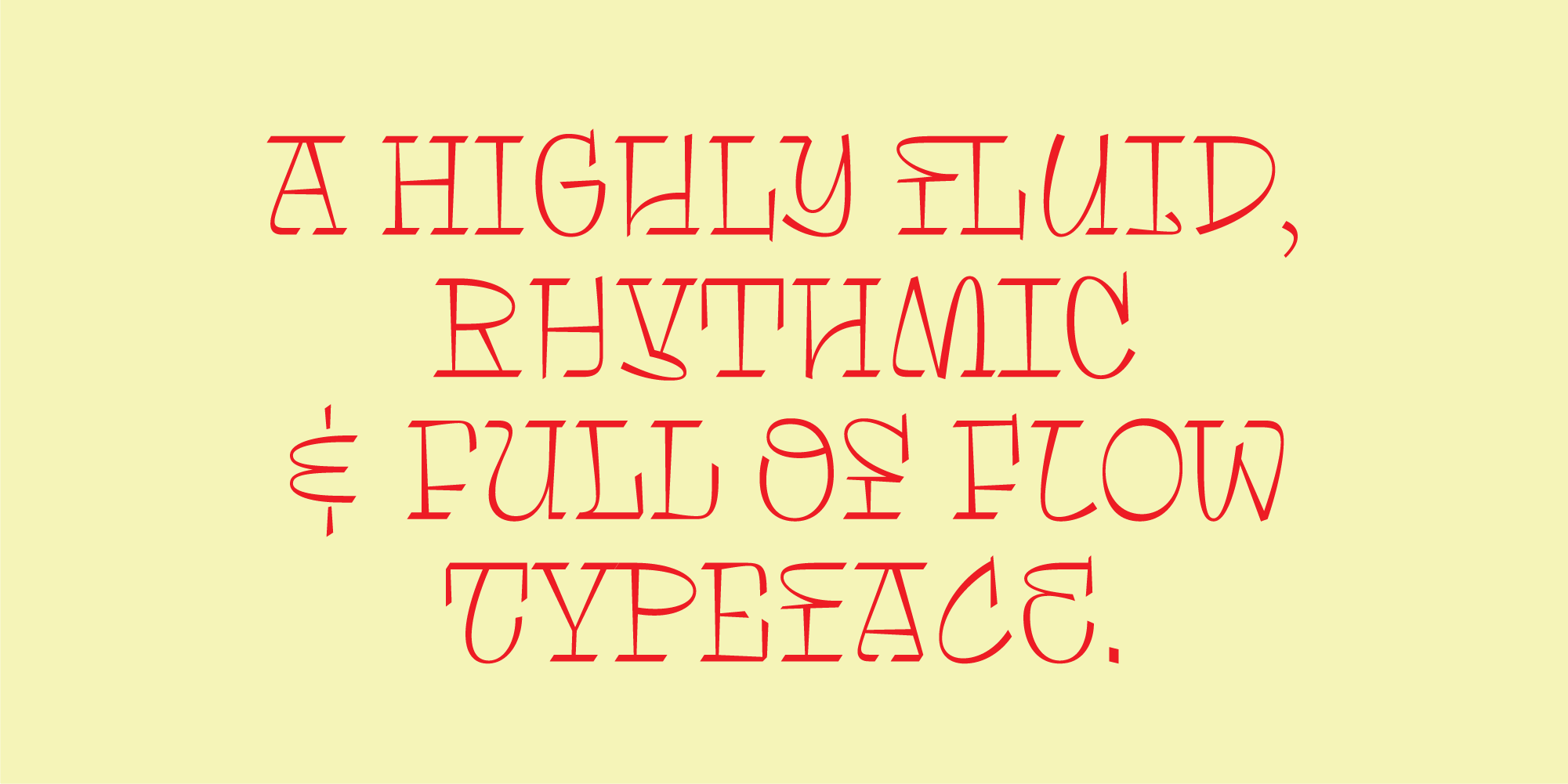 Card displaying Tomasa typeface in various styles