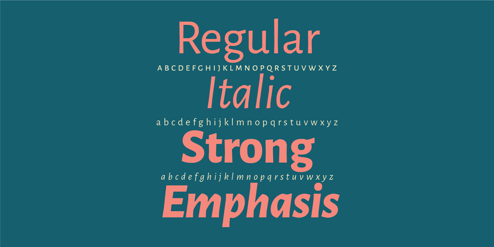 Card displaying Alegreya Sans typeface in various styles