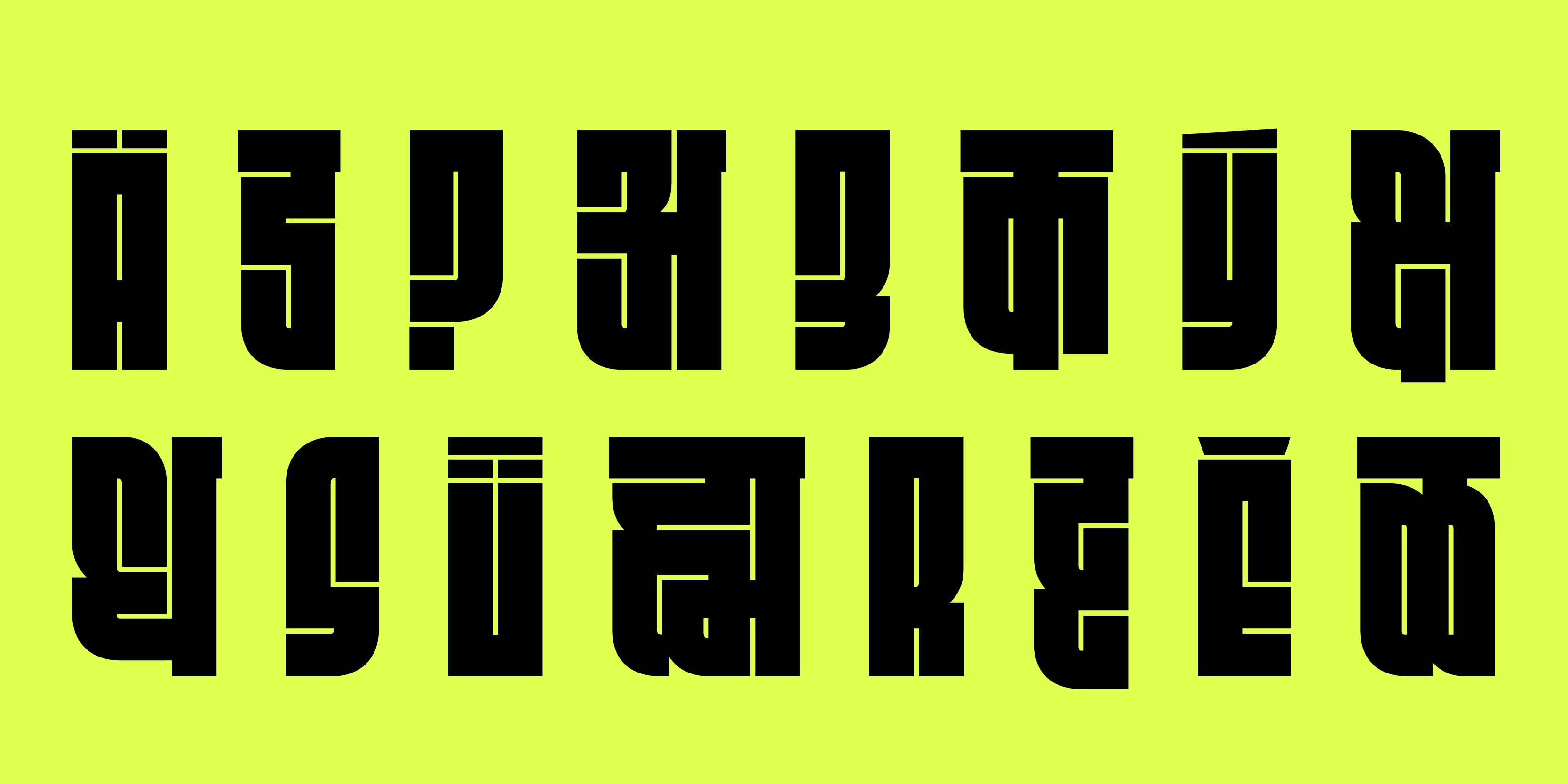 Card displaying Fit Devanagari typeface in various styles