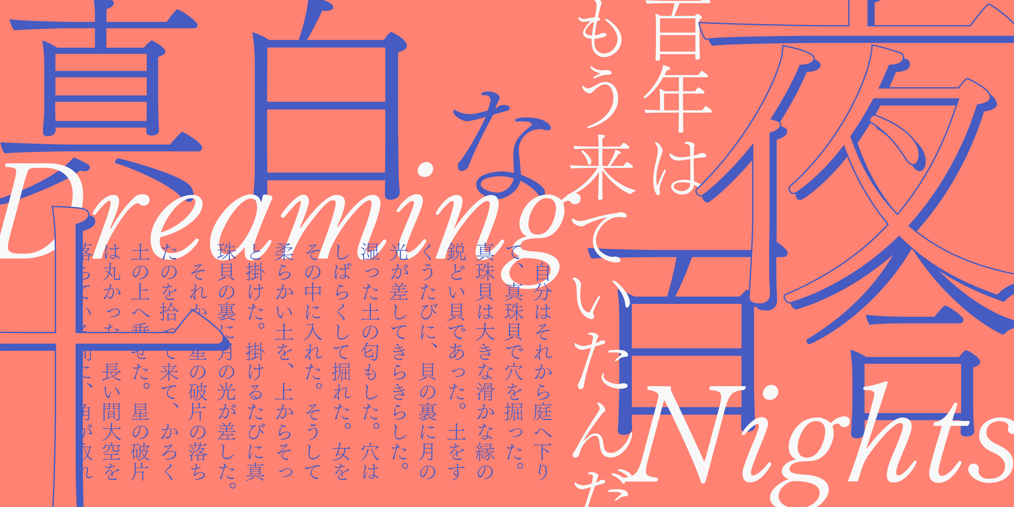 Card displaying FOT-TsukuMin Pr6N typeface in various styles