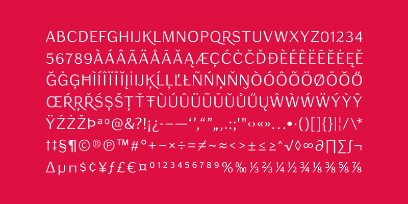 Card displaying Conceal typeface in various styles