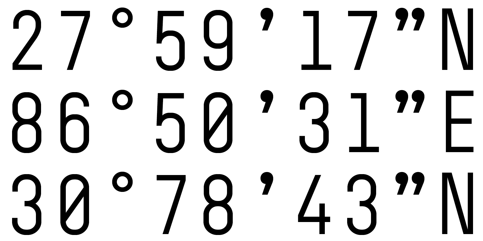 Card displaying BC Sklonar typeface in various styles