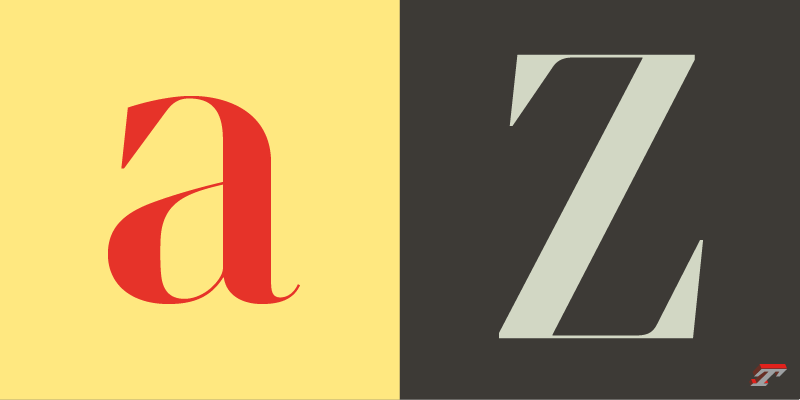 Card displaying Retiro typeface in various styles
