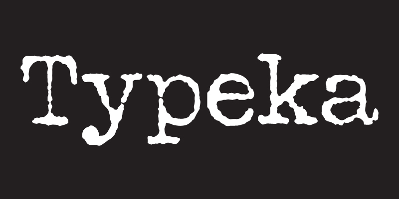 Card displaying Typeka typeface in various styles