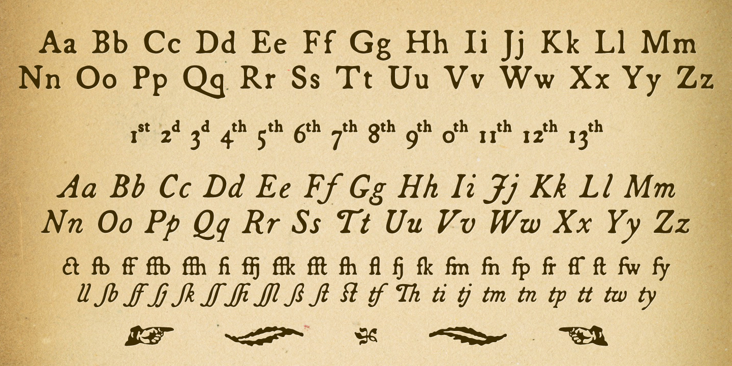 Card displaying Broadsheet typeface in various styles