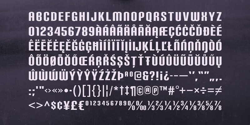 Card displaying Carbon typeface in various styles