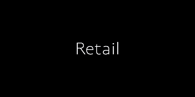 Card displaying Retail Variable typeface in various styles
