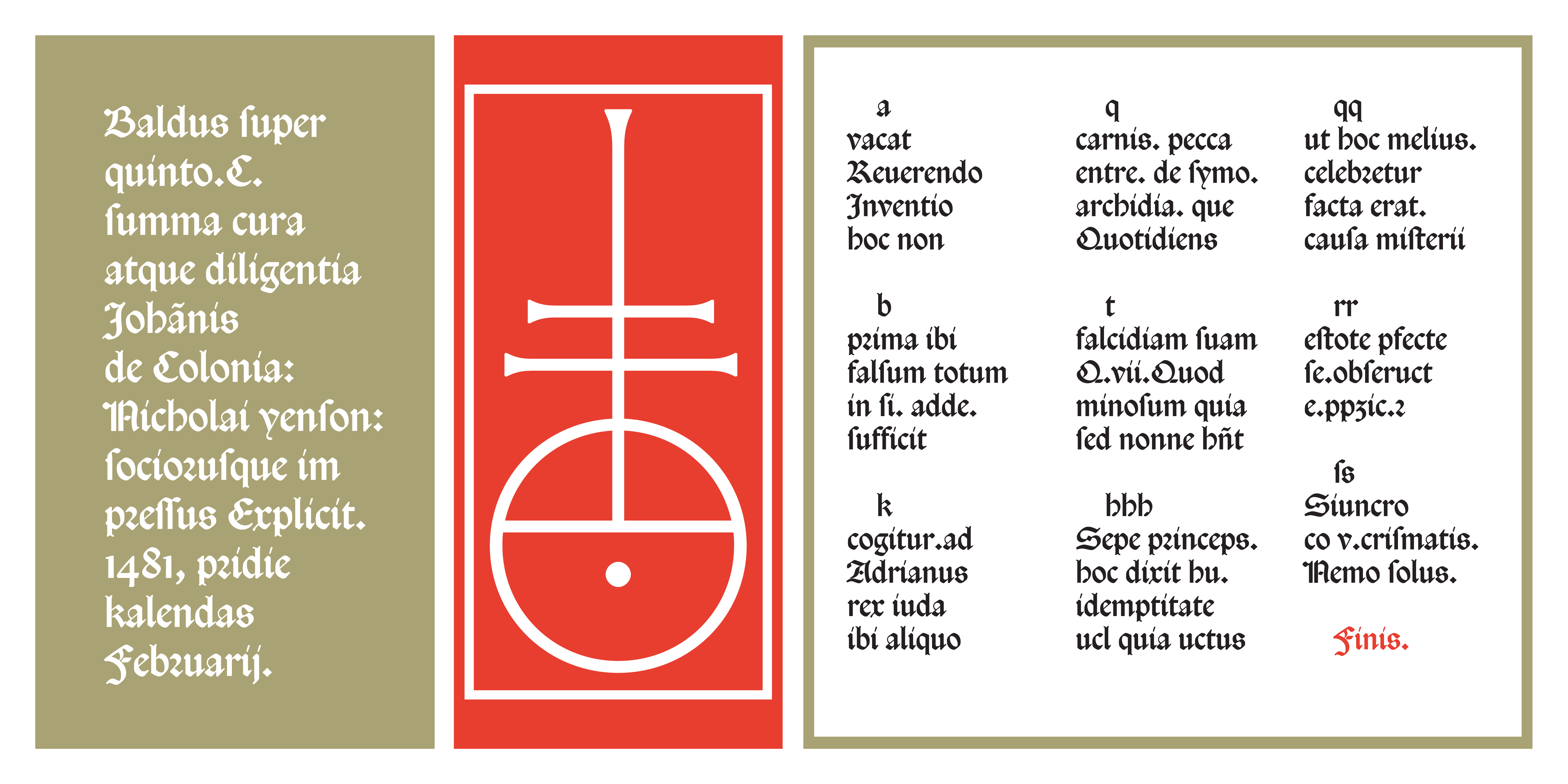 Card displaying Rotunda Veneta typeface in various styles