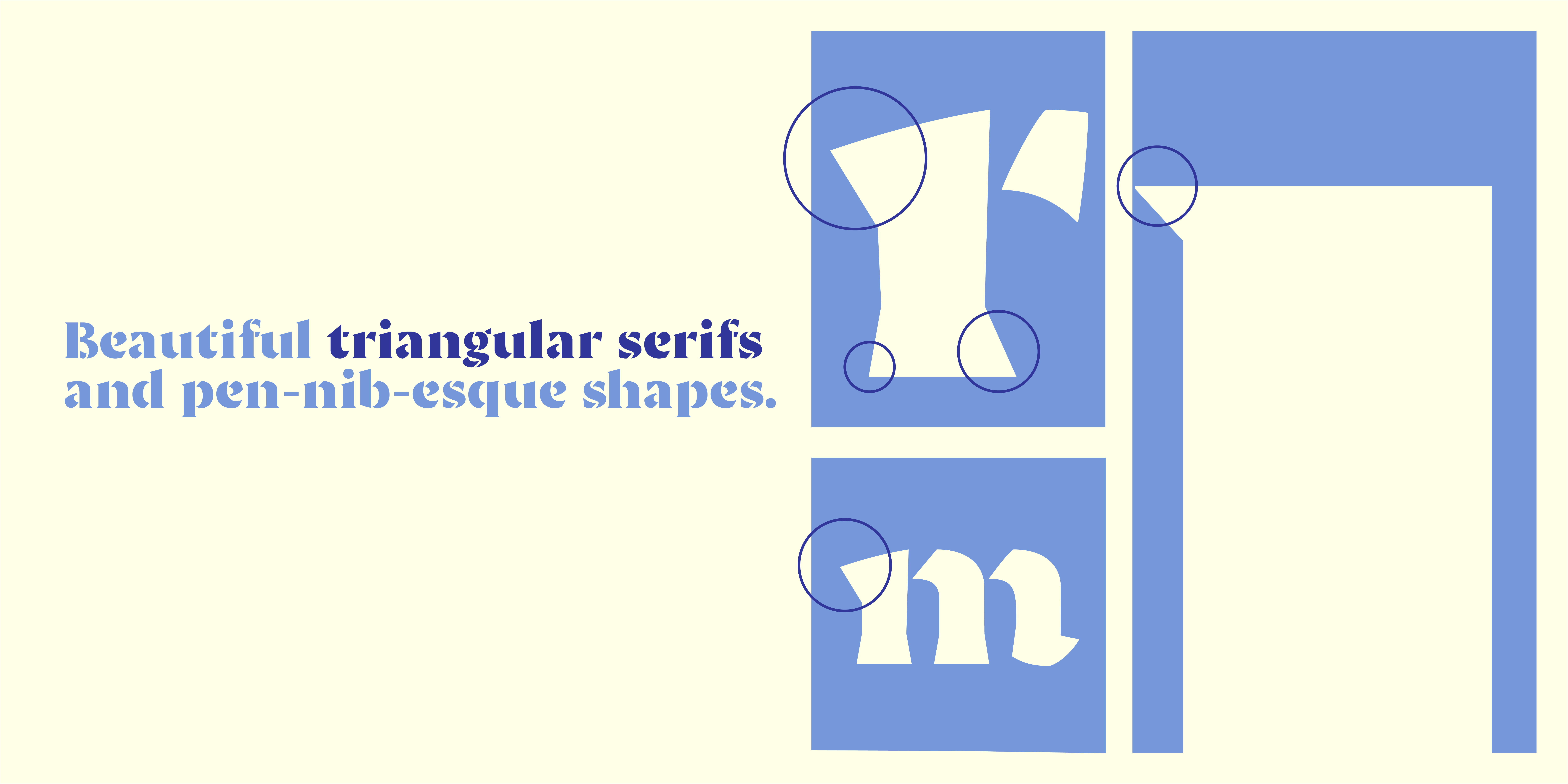 Card displaying Ella typeface in various styles
