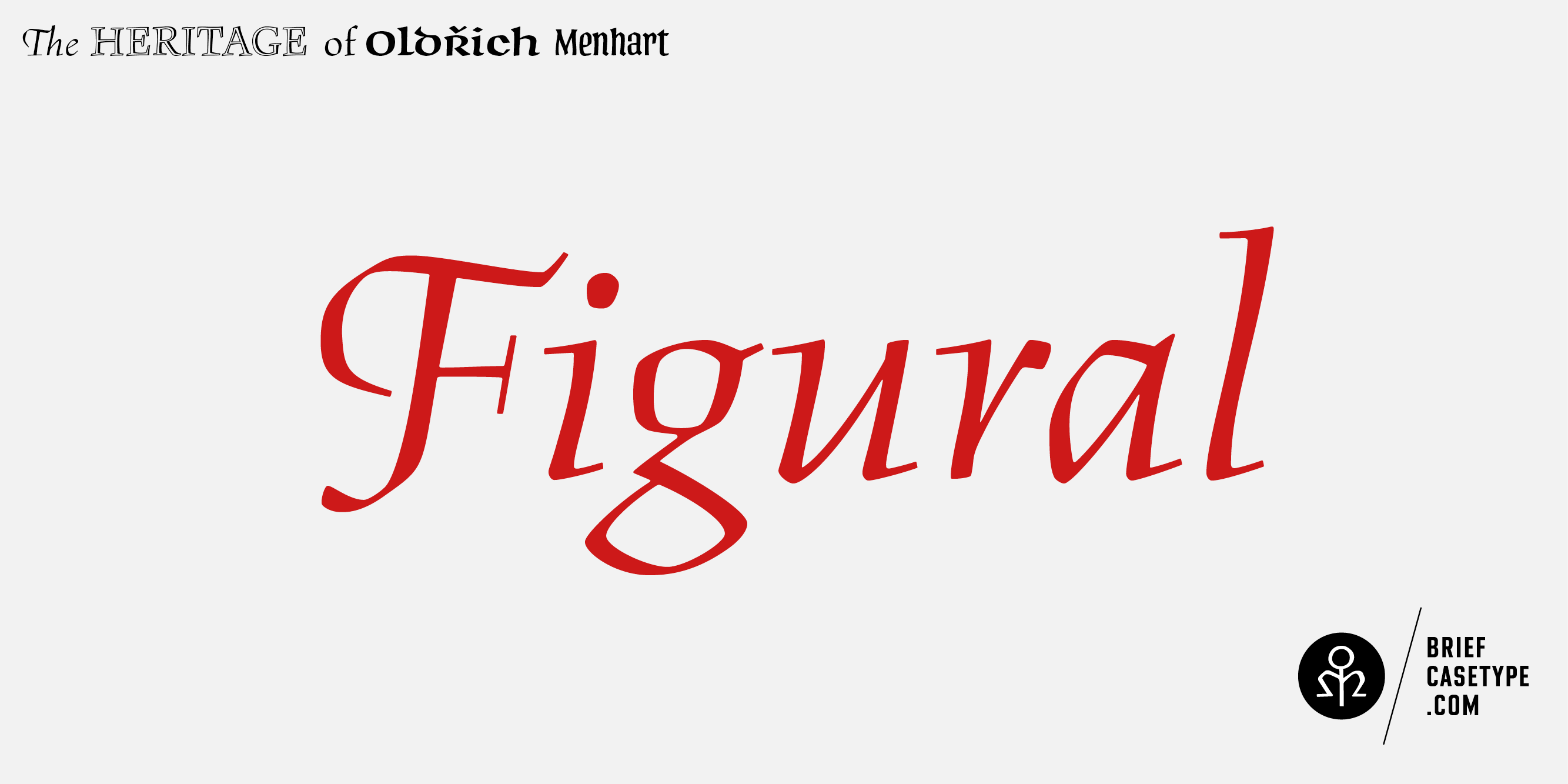 Card displaying BC Figural typeface in various styles