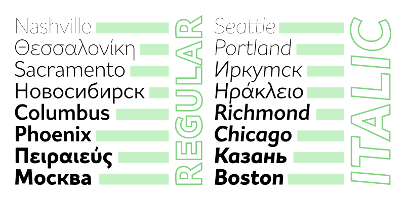Card displaying Asterisk Sans Variable typeface in various styles